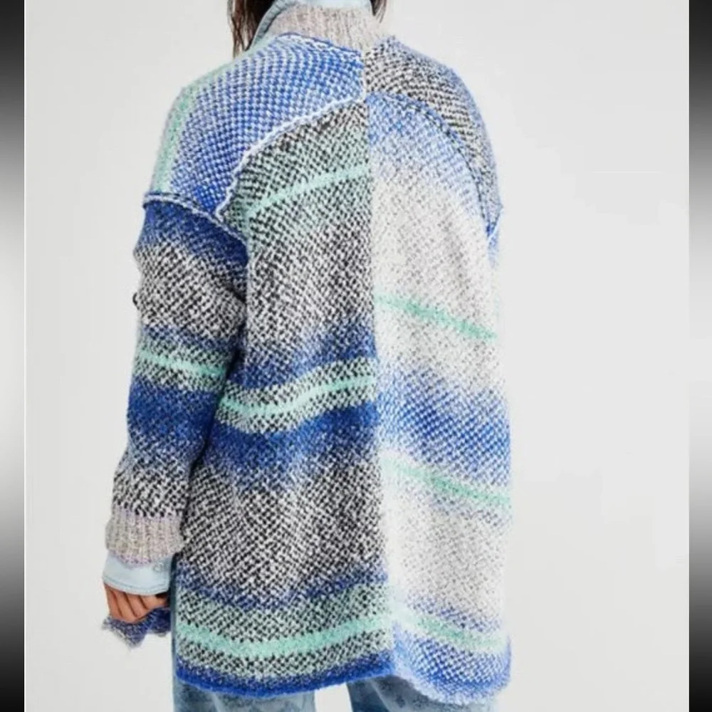 Free People Daydreamer Cardigan Sparkling Seas Size XS Extra Small - Picture 5 of 12